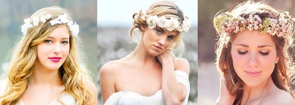 cora de flores é um dos acessórios de cabelo para noivas