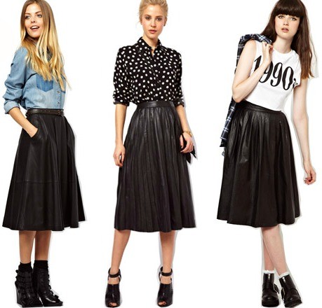 Leather-skirt