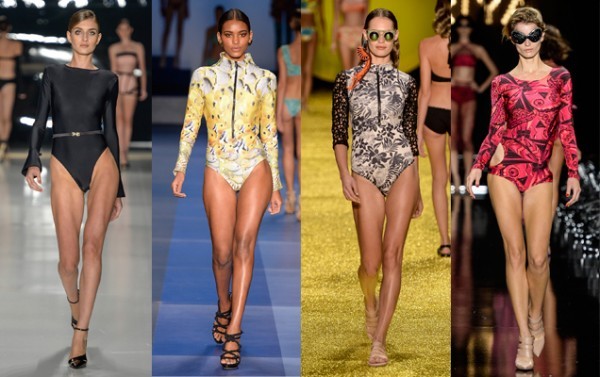 Maiô de manga comprida é uma das tendências da moda praia 2015