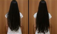 antes e depois do crescimento dos cabelos