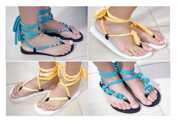 sandálias customizadas são mais confortáveis