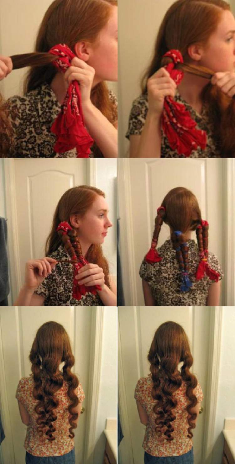 Como usar bandanas para cachear o cabelo sem danificar os fios