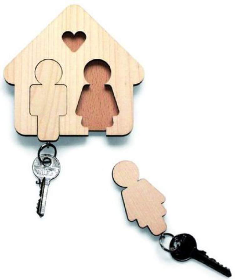 Porta-chaves para lembrancinha de casamento