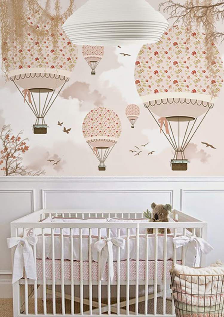 Foto do quarto do bebê decorado