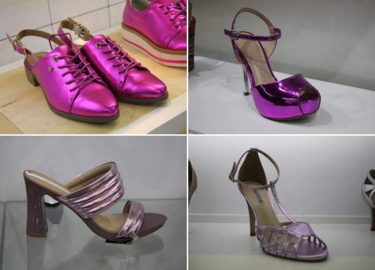 Metal rosa é uma das tendências em calçados para o verão 2018