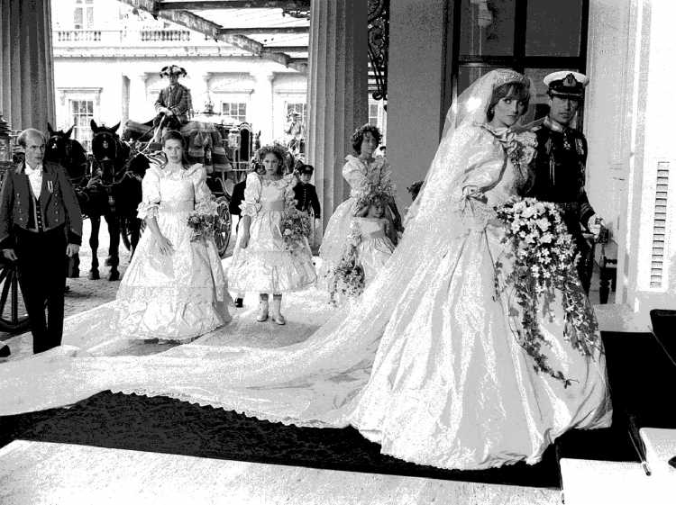 O casamento do Príncipe Charles e Lady Diana Spencer, mais conhecida como Lady Di