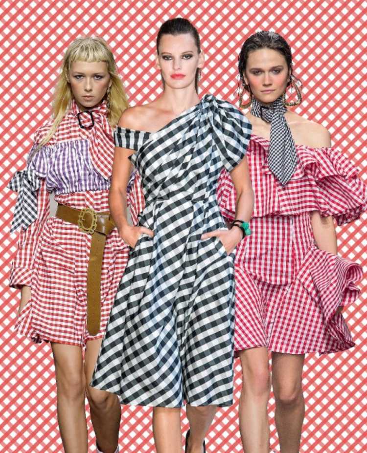Estampa Vichy é uma das tendências da moda verão 2019