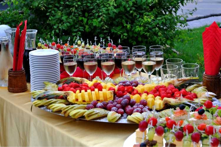 mesa de frutas casamento