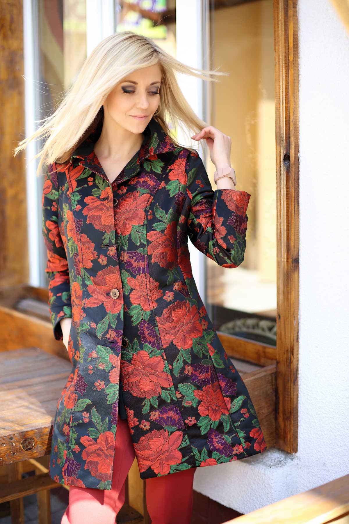 casaco floral