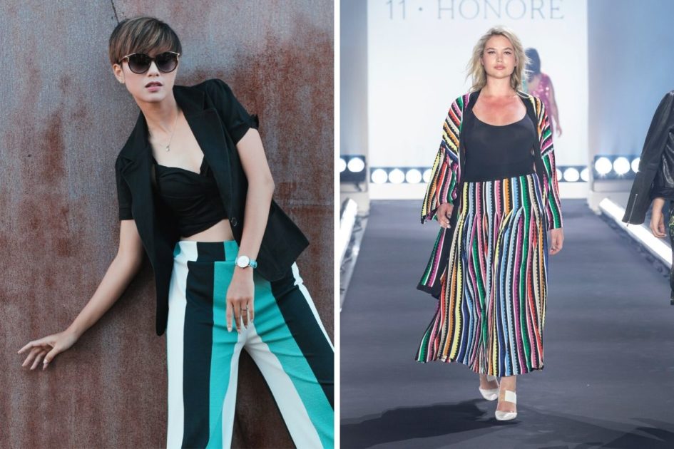 Roupas com listras coloridas são tendências da moda outono inverno 2020 - Foto: shut